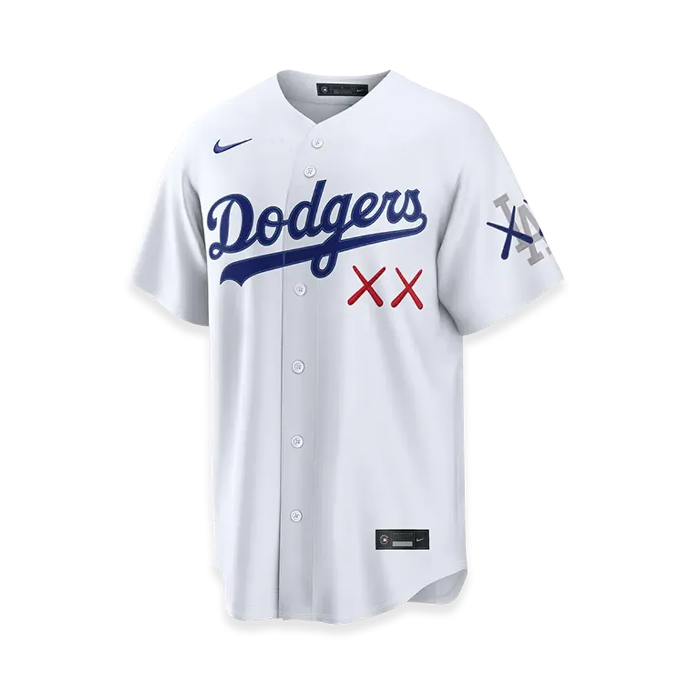 MLB x KAWS x Nike Stadium Jersey Los Angeles Dodgers "White/Royal Blue"