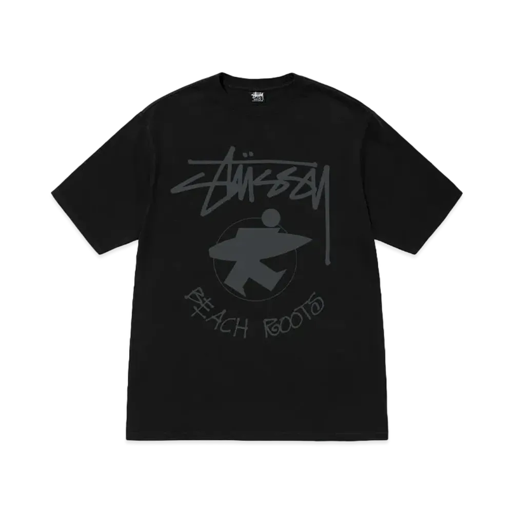 Stussy Beach Roots Tee Pigment Dyed "Black"