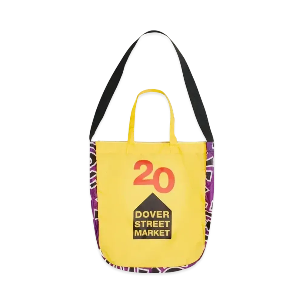 Dover Street Market London x ADWYSD 20th Anniversary Tote "Purple Yellow"
