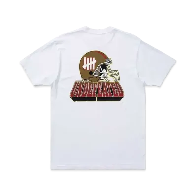 UNDEFEATED PIGSKIN S/S TEE - 80274 "White"