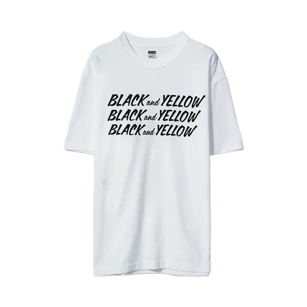 RATS BLACK and YELLOW TEE "WHITE"
