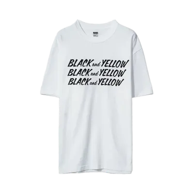 RATS BLACK and YELLOW TEE "WHITE"