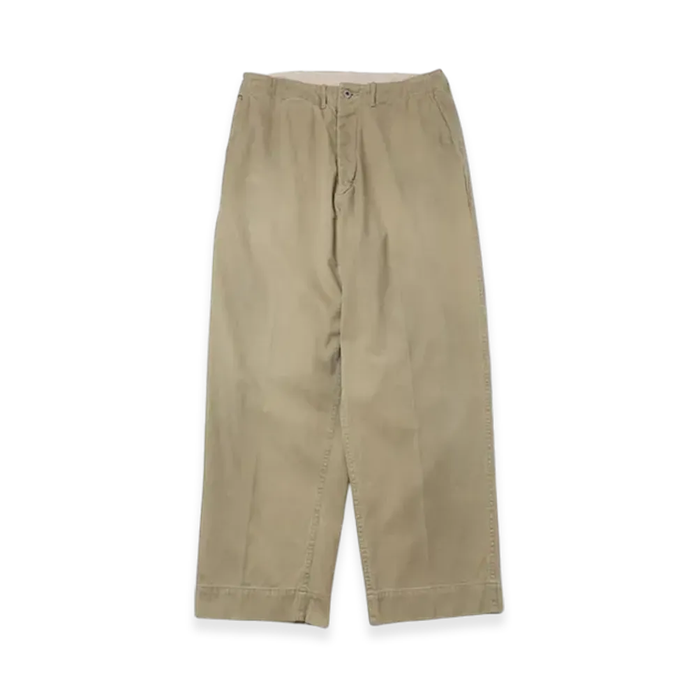 A.PRESSE Vintage Chino Trousers "Beige"