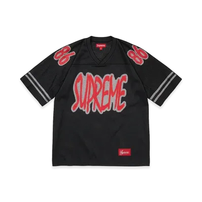 Supreme Reflective Football Jersey "Black"