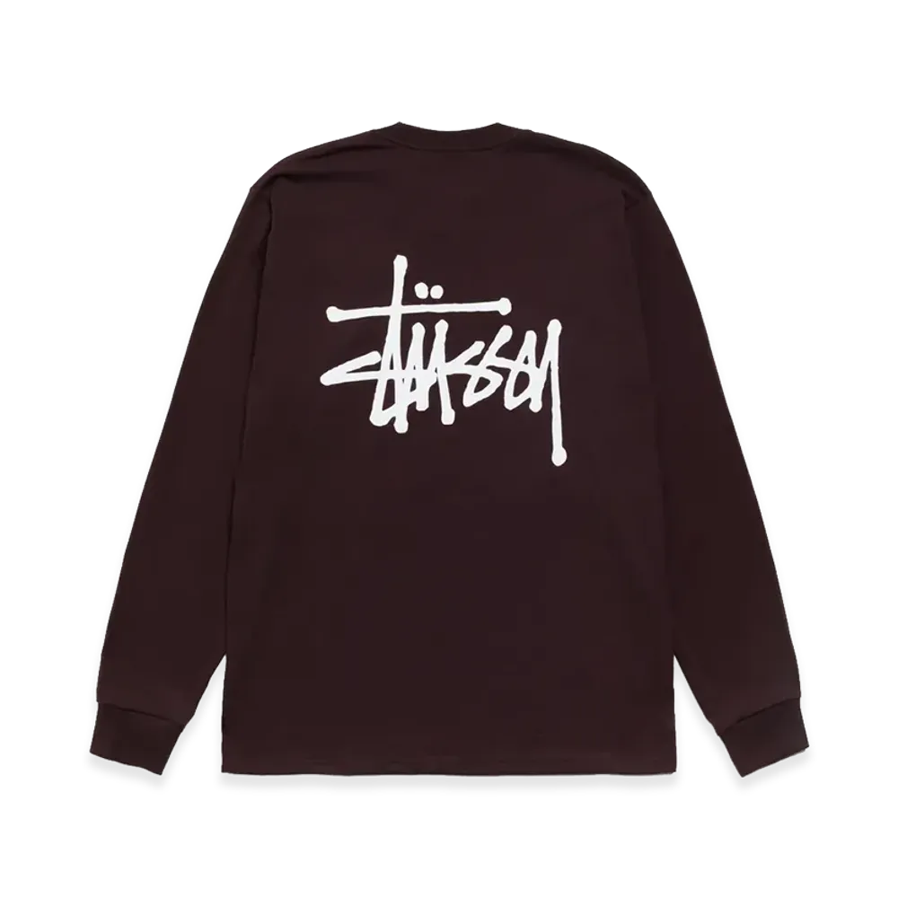 Stussy Basic Stussy LS Tee "Chocolate"