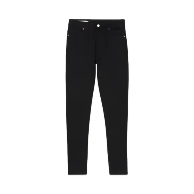 Maison Kitsune Slim Cut Japan Black Denim "Black"