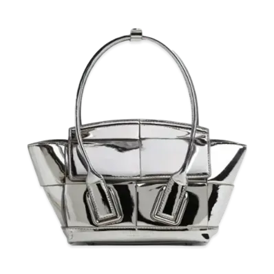 Bottega Veneta Arco Hand Bag "Silver"
