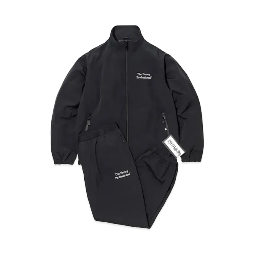 ENNOY 23AW Stylistshibutsu Nylon Track Suit Set Up Black × White ENNOY 23AW Stylistshibutsu Nylon Track Suit Set Up Black × White