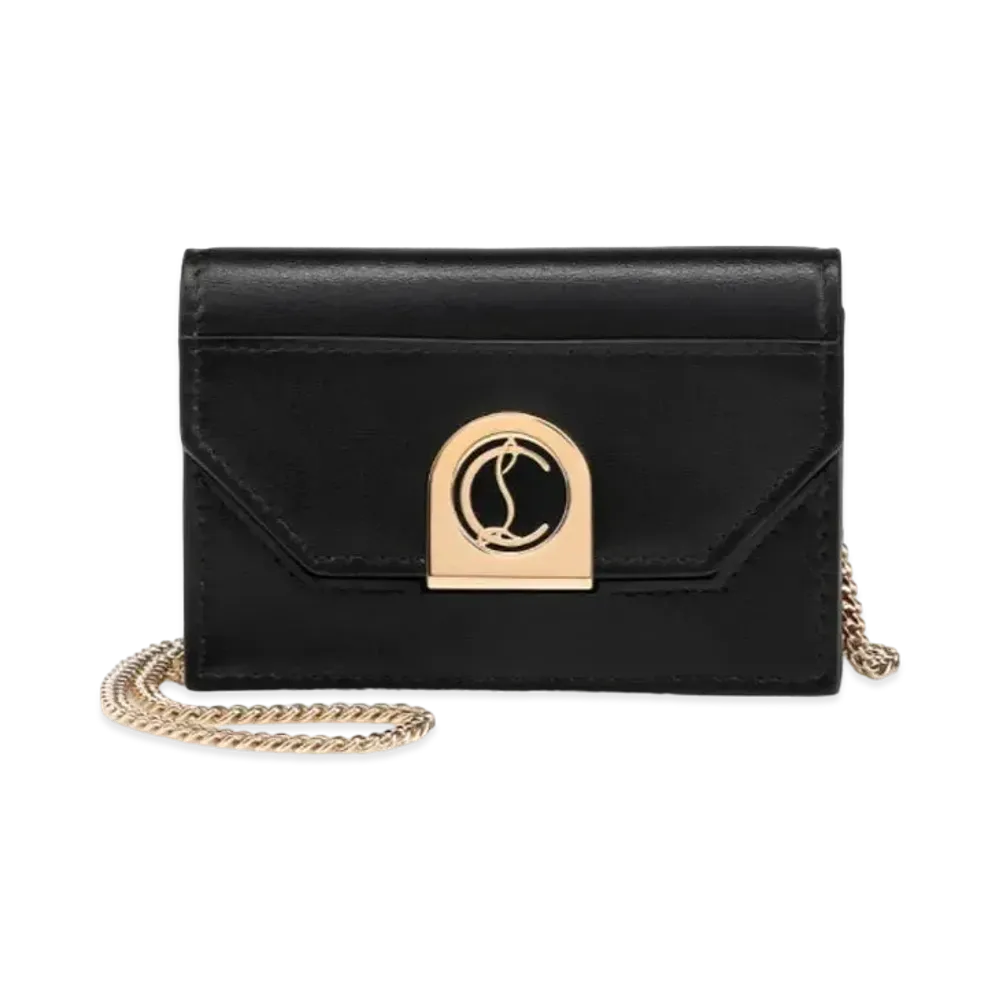 Christian Louboutin Elisa Chain Cardholder "Black"