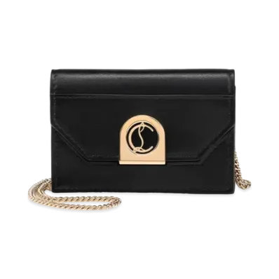 Christian Louboutin Elisa Chain Cardholder "Black"