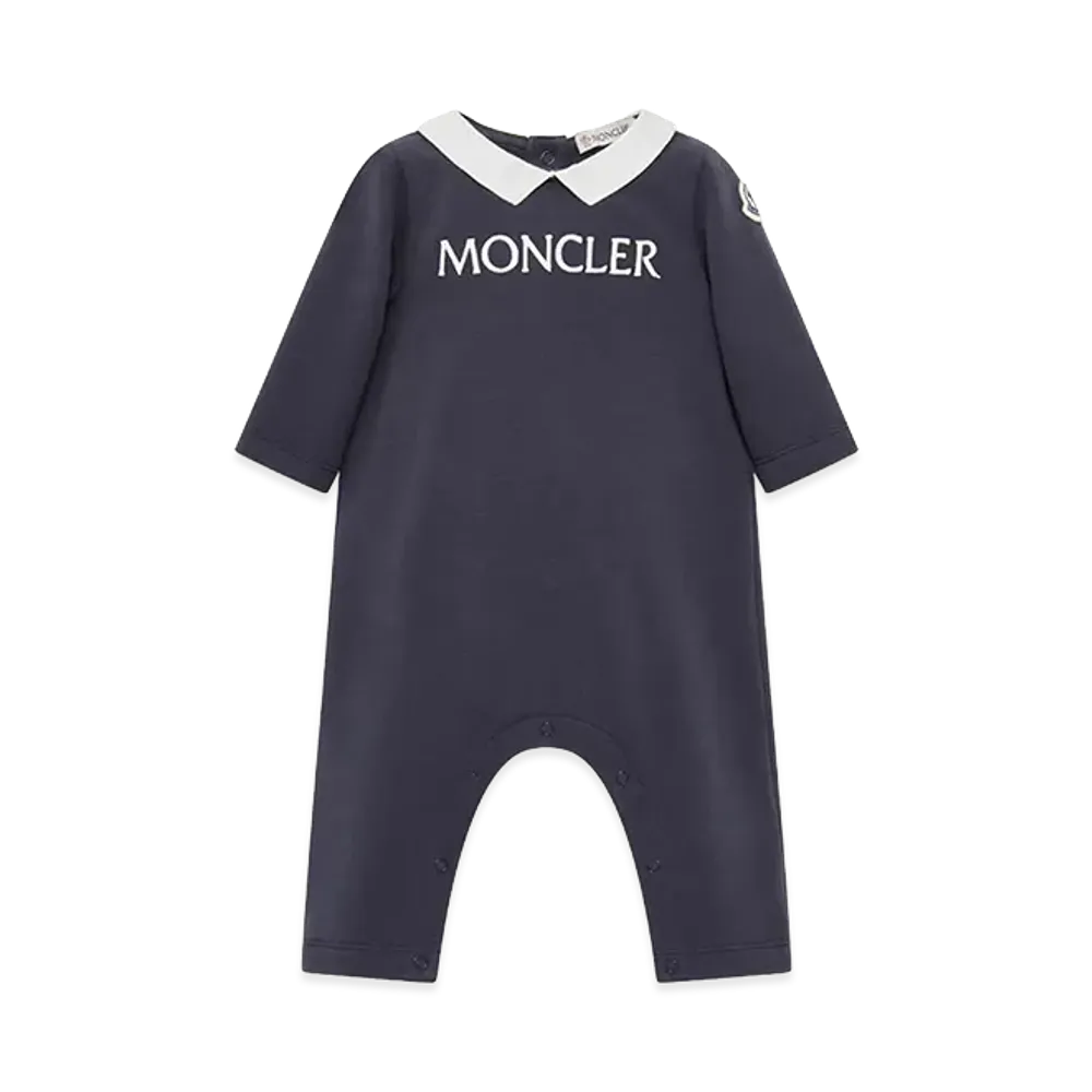 MONCLER Kids Logo Embroidery Jumpsuit "Black"