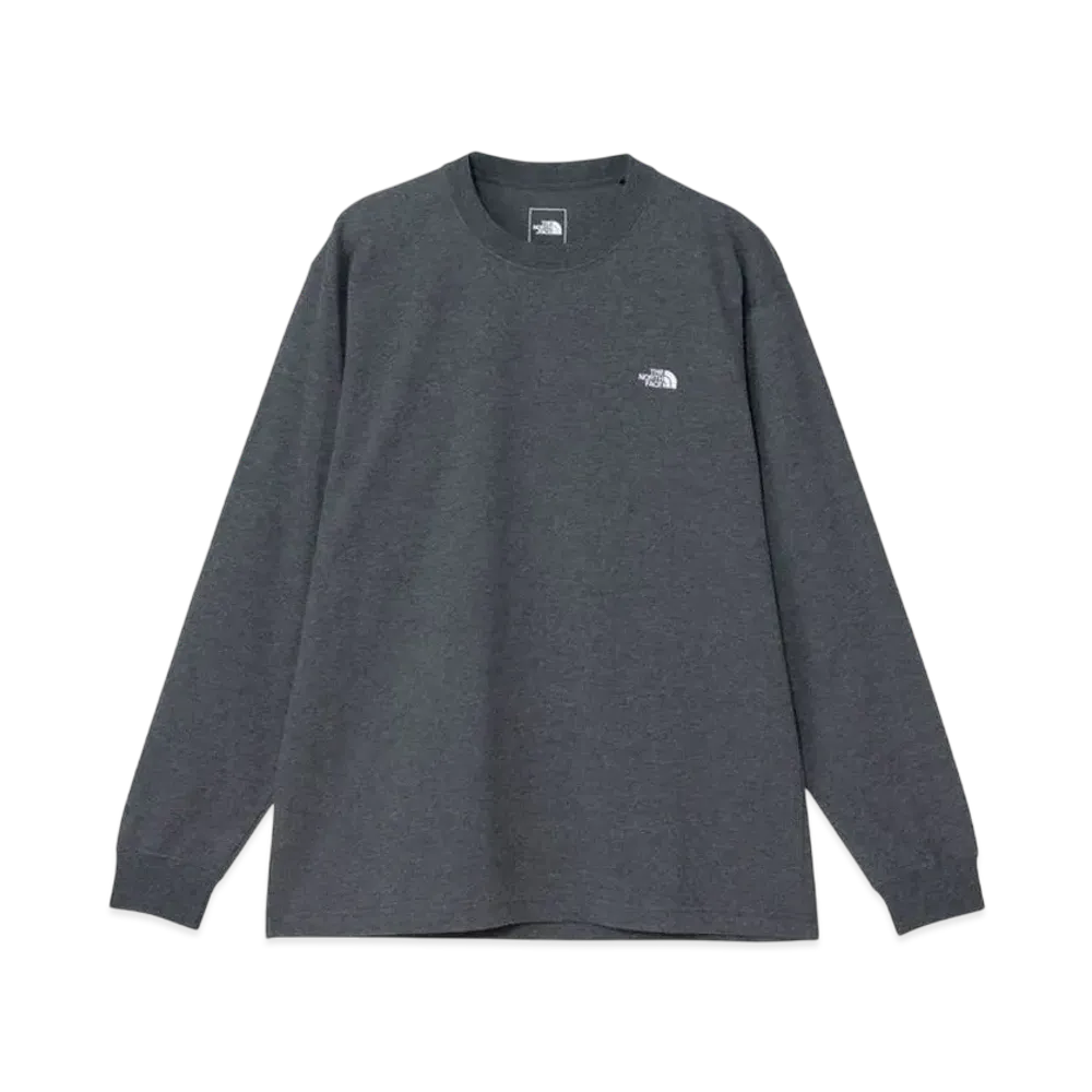 The North Face Long Sleeve Flash Dry Nuptse Cotton Tee "Mix Charcoal"