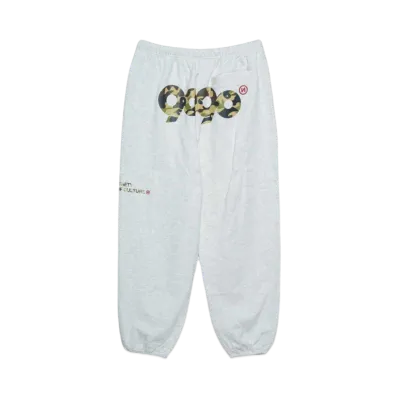 9090 90 Logo Light Sweat Pants (Camo) "Heather White"
