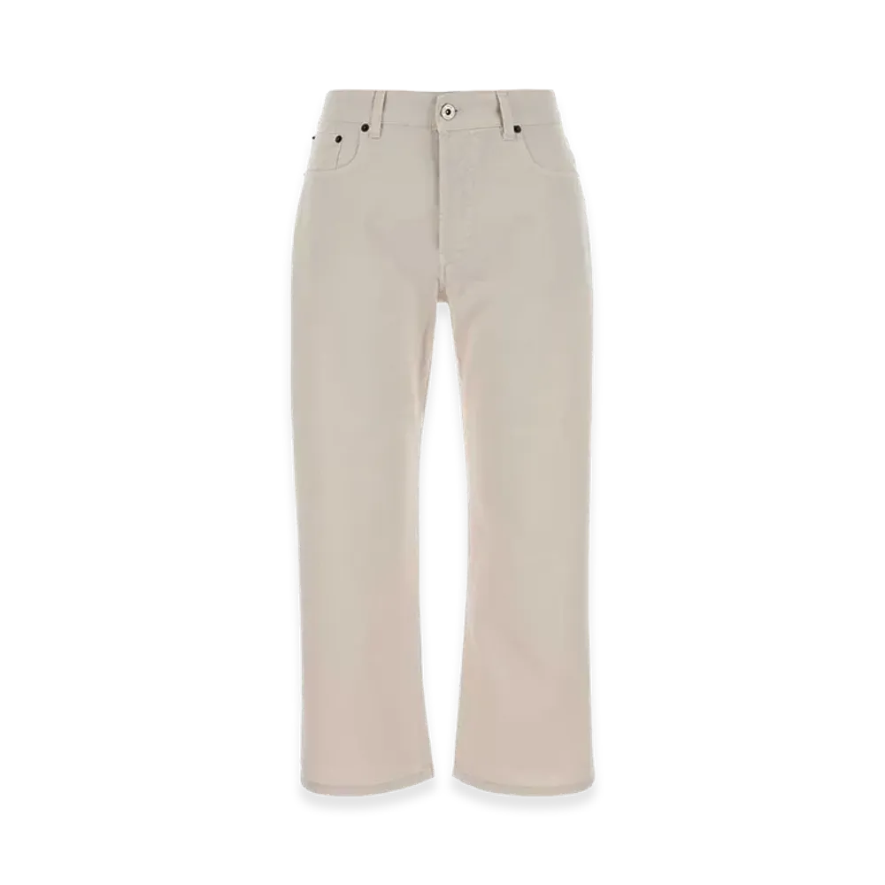 MIU MIU Women's Cotton Pant "White/Ivory"