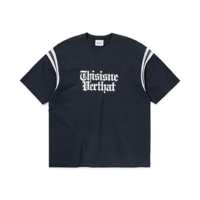 thisisneverthat Football Tee "Navy"