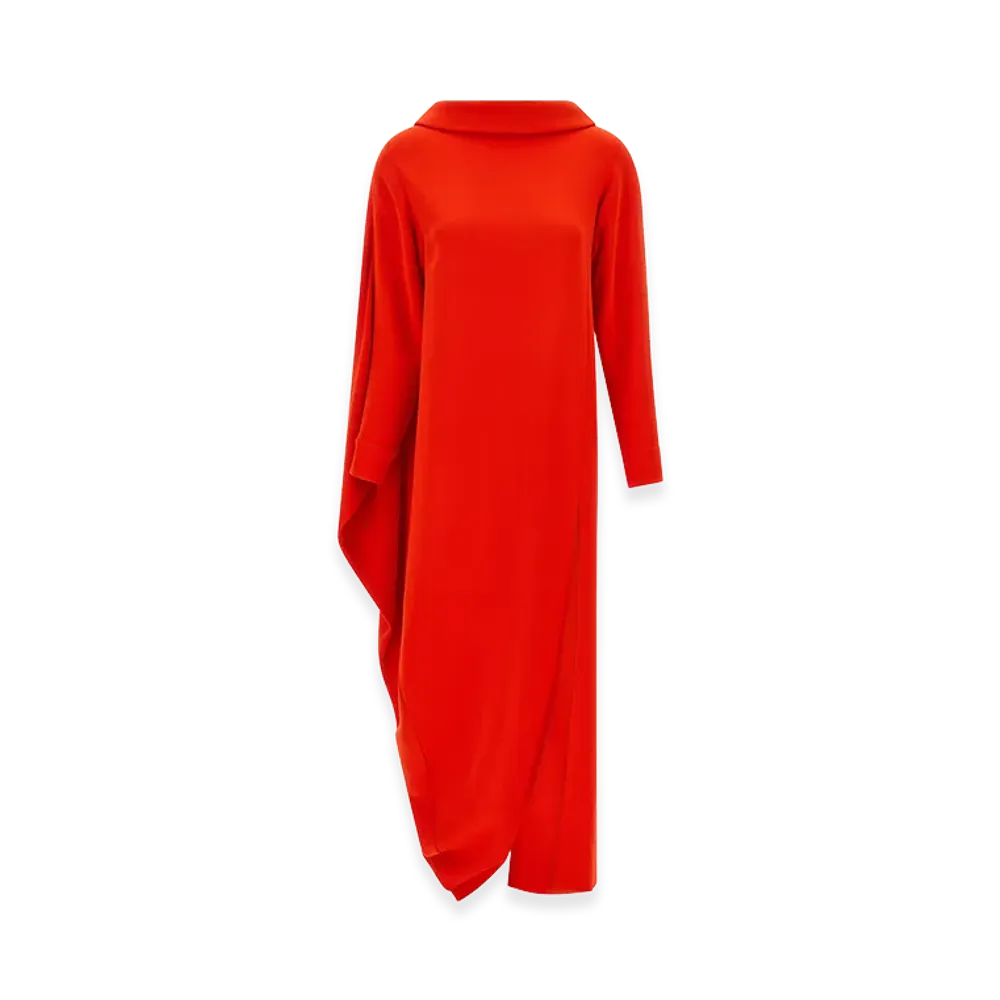 BALENCIAGA Women's drappeggiato Dress "Red"