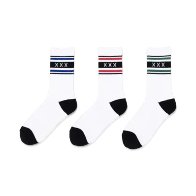 GOD SELECTION XXX Socks (3Piece 1Pack) GX-A24-SO-04 "Blue/Red/Green"