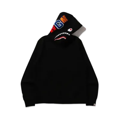 A BATHING APE Shark Pullover Hoodie "Black"