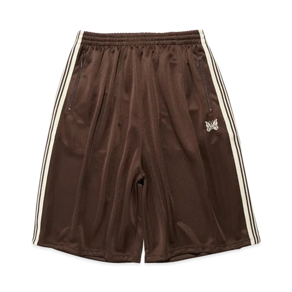 NEEDLES x STUDIOUS H.D Track Short Pant - Poly Smooth "Brown"