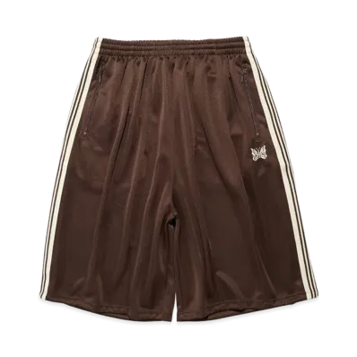 NEEDLES x STUDIOUS H.D Track Short Pant - Poly Smooth "Brown"