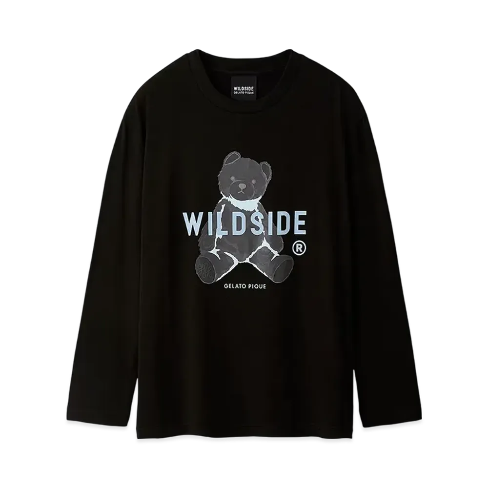 GELATO PIQUE Homme x WILDSIDE UNISEX Bear Motif Long T-Shirt "Black"