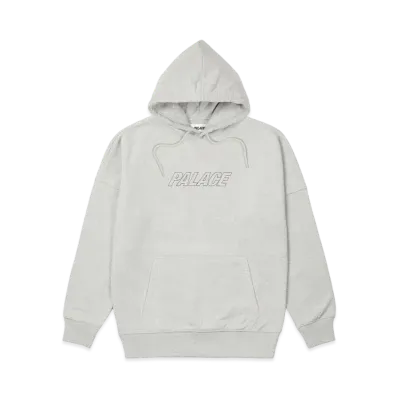 PALACE JUMBO TRI-FERG DROP SHOULDER HOOD "Grey Marl"