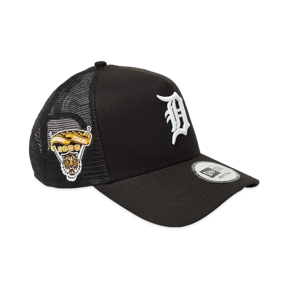 NEW ERA 9Forty A-Frame Tracker MLB Side Patch Detroit Tigers "Black"