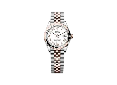 ROLEX Datejust 31mm Oystersteel & Everose Gold Diamond 278341RBR "White"