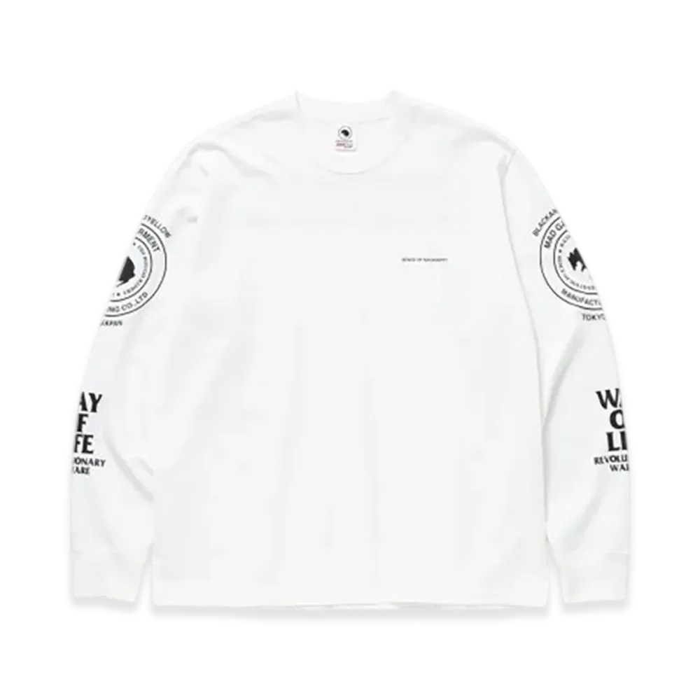 RATS Two Wheel L/S Tee "White"