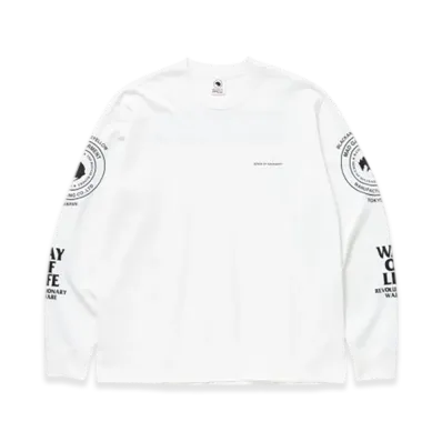 RATS Two Wheel L/S Tee "White"