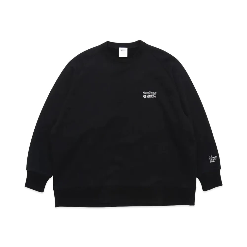 FreshService VIBTEX for Freshservice Sweat Crew Neck Pullover "Black"