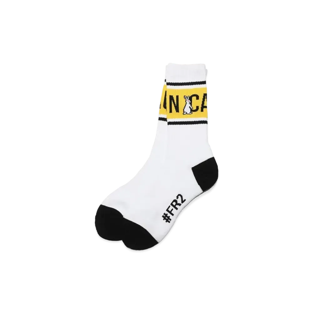 FR2 CAUTION Socks "White"