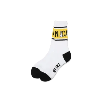 FR2 CAUTION Socks "White"
