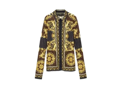 FENDI x Versace Fendace Gold Baroque Shirt "Black"