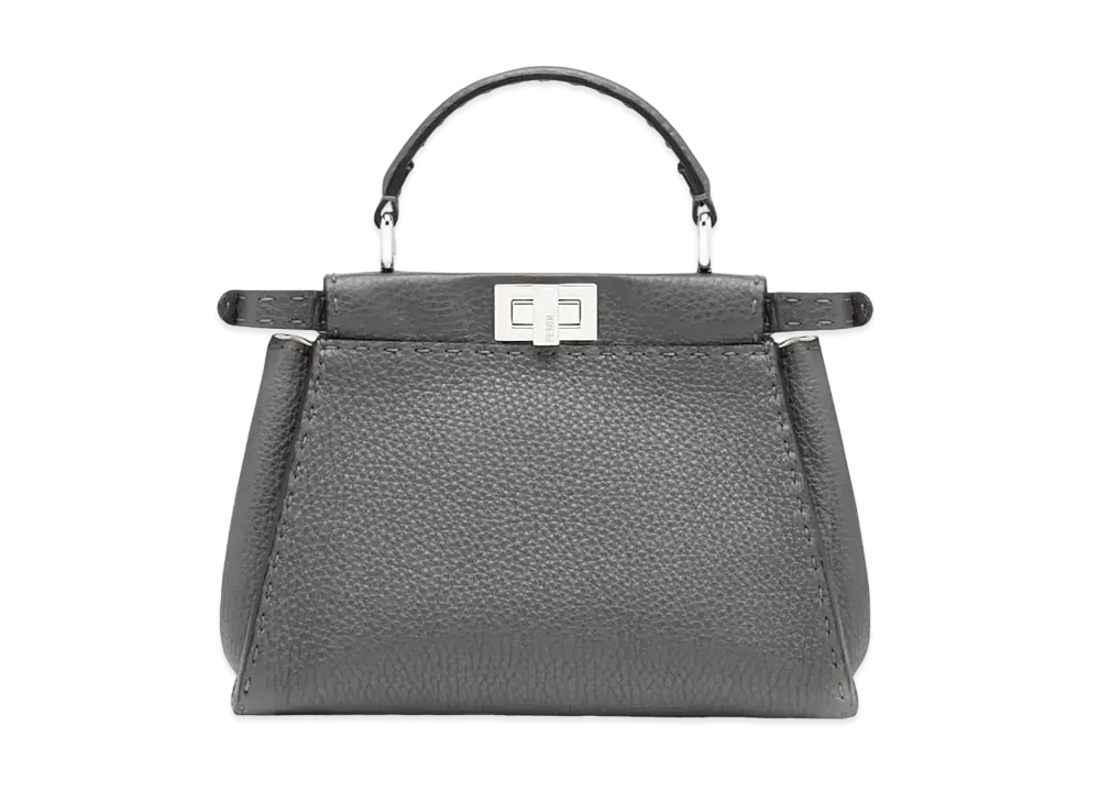 FENDI Peekaboo Mini Selleria Bag "Gray"
