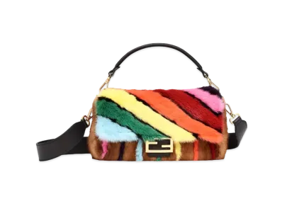 FENDI Baguette Mink Bag Inlay "Multicolor"
