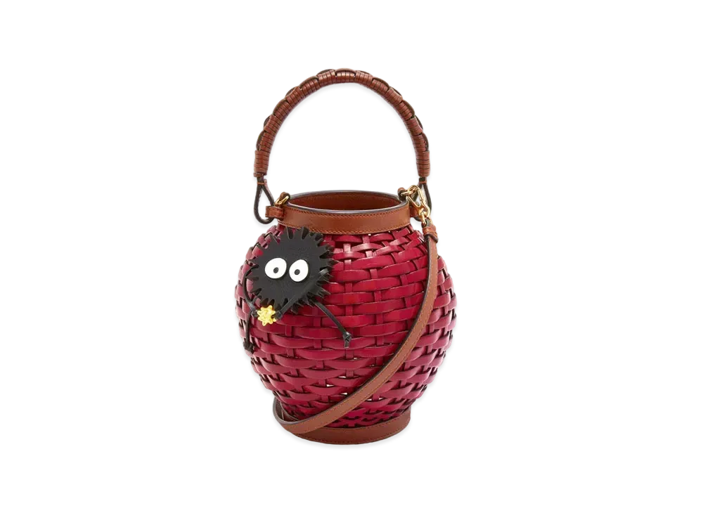 LOEWE x Spirited Away Lantern Bag In Classic Calfskin "Rouge"