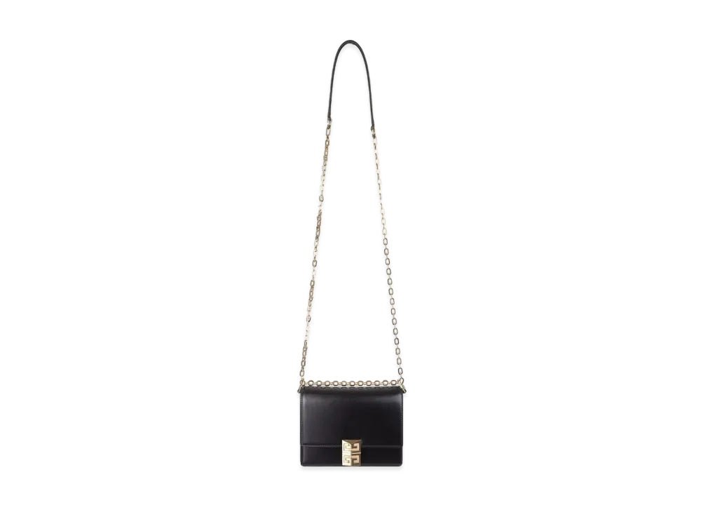 GIVENCHY Small 4G Bag in Box Leather with Chain "Black"