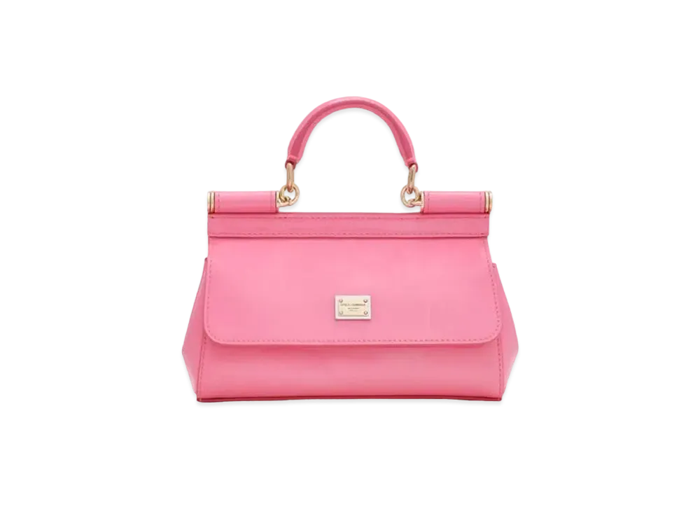 Dolce&Gabbana Sicily Bag Small Enamel "Pink"