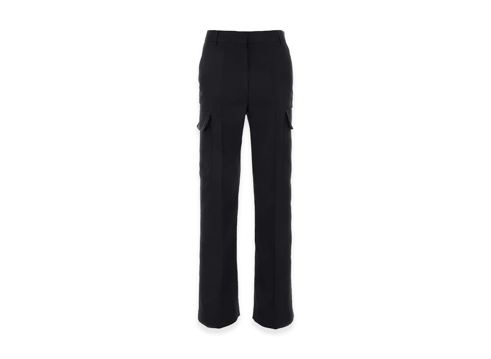 STELLA McCARTNEY Women's Alter Mat Cargo Pant "Ivory/Midnight Blue"