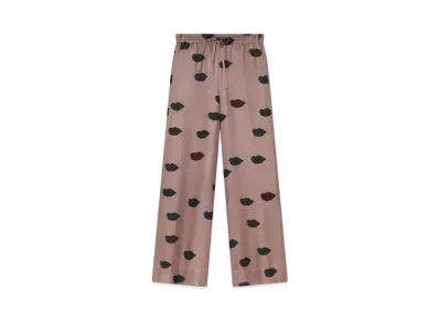 STELLA McCARTNEY Oversized Lips Print Pants "Ashy Mauve"
