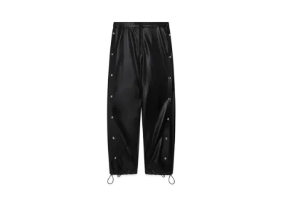 STELLA McCARTNEY Wide-Leg Popper-Studded Joggers "Black"