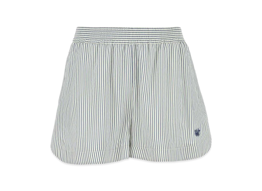 STELLA McCARTNEY Women's Embroidered Silk Shorts "Stripped"