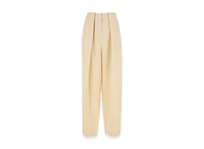 STELLA McCARTNEY Women's Viscose Blend Wide-Leg Pant "Yellow/Cream"