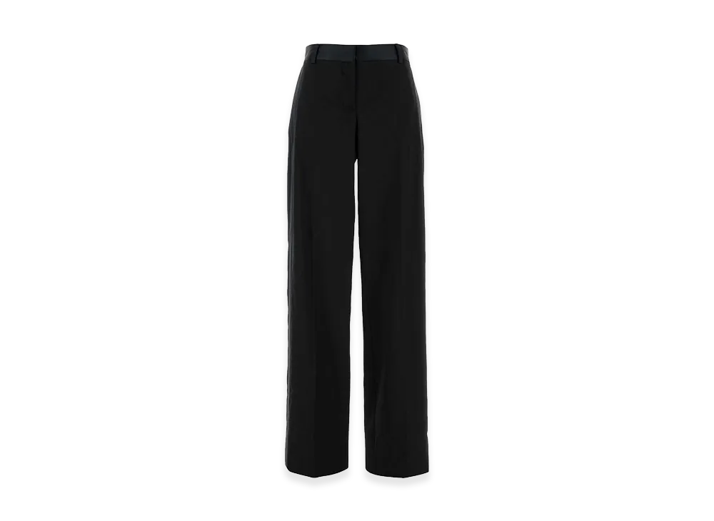 STELLA McCARTNEY Women's Wool Wide-Leg Pant "Black"