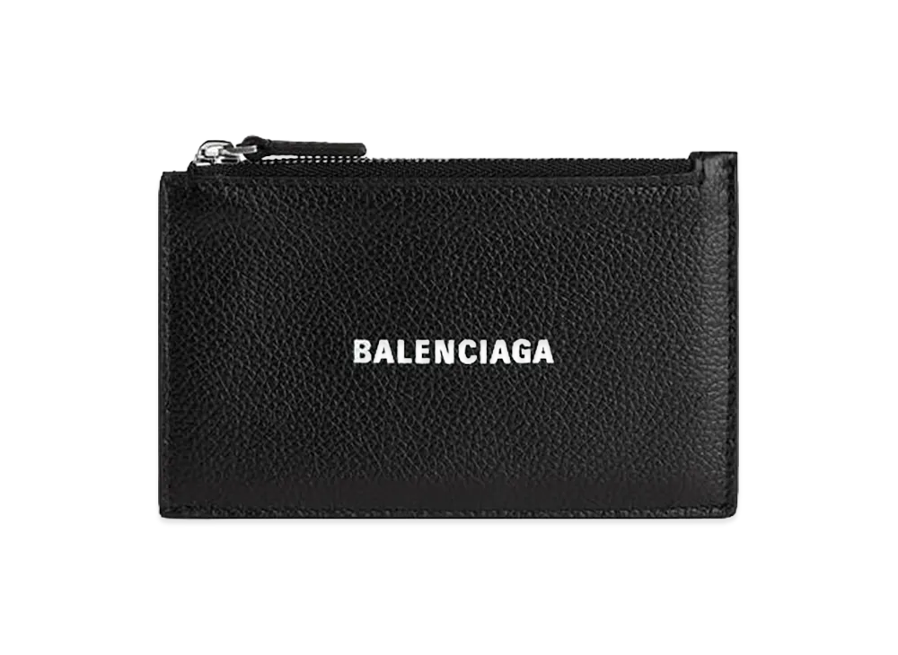BALENCIAGA Cash Long Coin & Card Holder "Black"