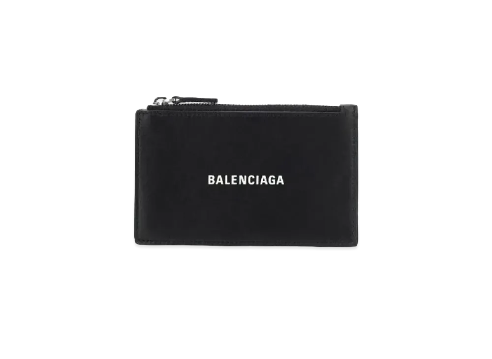 BALENCIAGA Cash Zipped Card Holder "Black"