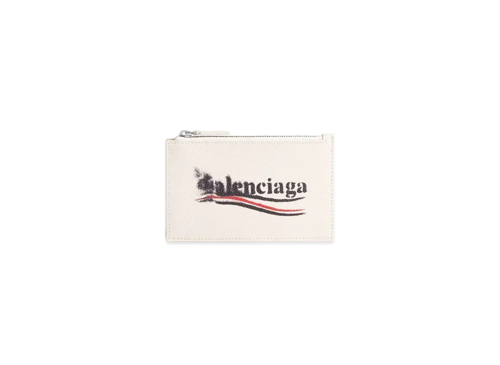 BALENCIAGA Cash Large Long Coin and Card Holder "Light Beige"