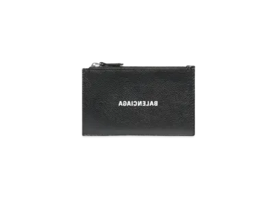 BALENCIAGA Cash Large Long Coin Card Holder "Black"