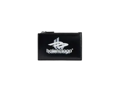 BALENCIAGA Cash Large Long Coin and Card Holder Box "Black/White"